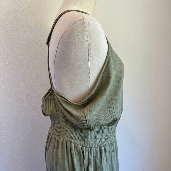 PrAna Fernie Wide Leg Jumpsuit Sweet Agave Green Size M NWT Lightweight - Picture 7 of 16